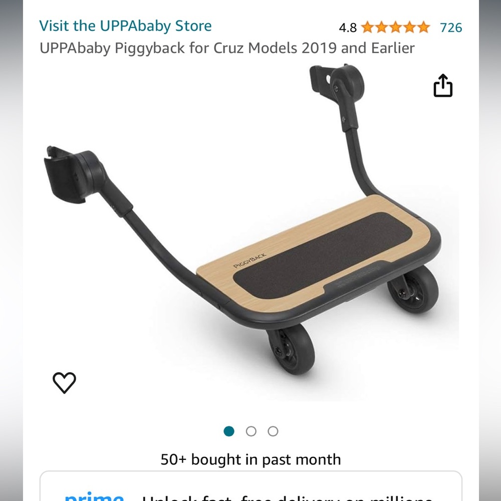UPPAbaby Piggyback for Cruz Models 2019 and Earlier